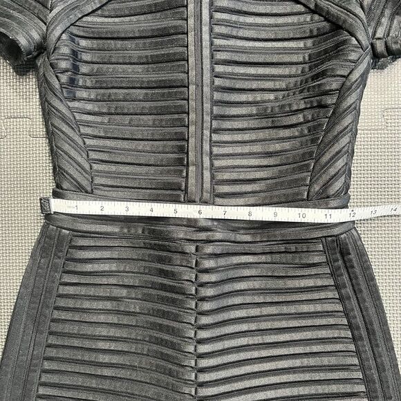 Maje Isiris Bandage Romper Women's Playsuit Black Size 36 Short Sleeve Jumpsuit - Picture 9 of 9